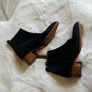 Italian hand crafted leather suede booties